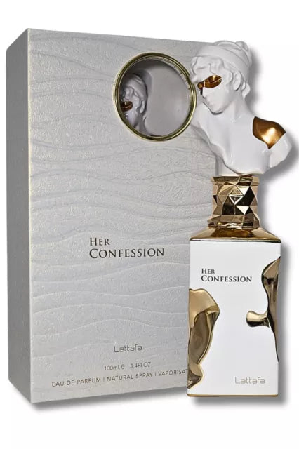 HER CONFESSION 100ML (3.40z) BY LATTAFA OPEN BOX, CAJA ABIERTA (TESTER)