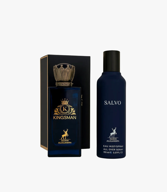 KINGSMAN MEN EDP 100ML + SALVO MEN ALL OVER SPRAY