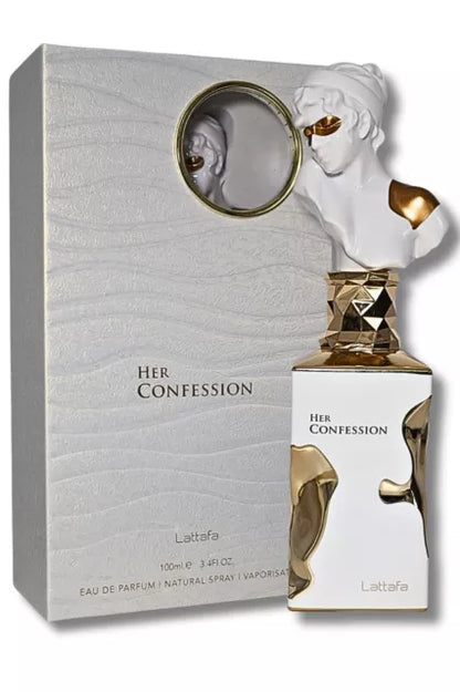 HER CONFESSION 100ML (3.40z) BY LATTAFA OPEN BOX, CAJA ABIERTA (TESTER)
